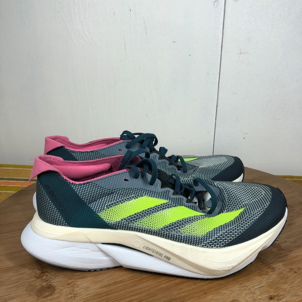 Adidas Adizero Boston 12 Womens size 6 shoes blue athletic running sneakers